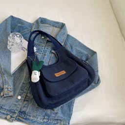 image-Leisure Commute Large Capacity Summer Fashion Canvas Support All-match Shoulder Bag