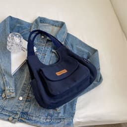 image-Leisure Commute Large Capacity Summer Fashion Canvas Support All-match Shoulder Bag