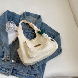 image-Leisure Commute Large Capacity Summer Fashion Canvas Support All-match Shoulder Bag