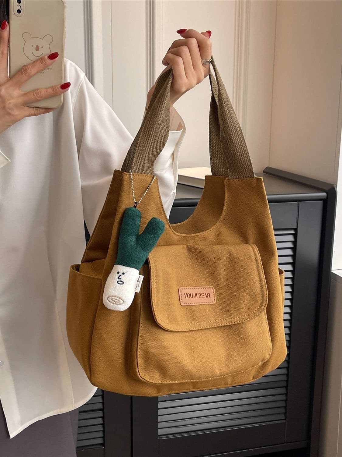 image-Leisure Commute Large Capacity Summer Fashion Canvas Support All-match Shoulder Bag