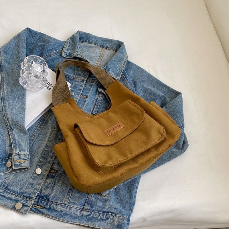 image-Leisure Commute Large Capacity Summer Fashion Canvas Support All-match Shoulder Bag