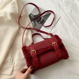 image-Plush Women's Crossbody Handbag Fashion