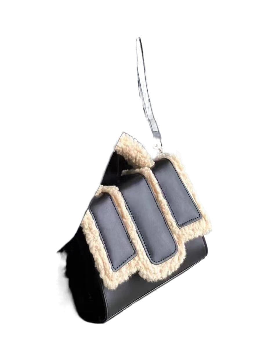 image-Lamb Wool Portable And Fashion Crossbody Bag