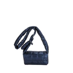 image-Women's Retro Solid Color Embroidered Square Plaid Crossbody Bag