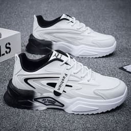 image-Men's Breathable Mesh Shoes Trendy All-Match Platform
