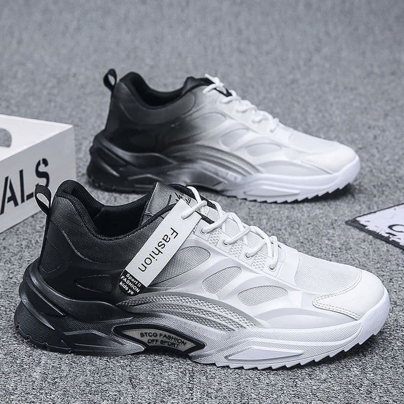 image-Men's Breathable Mesh Shoes Trendy All-Match Platform