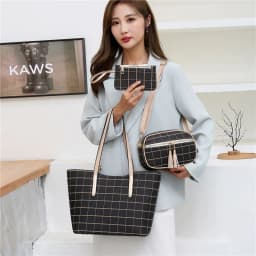 image-New Korean Fashion Four-piece Set Texture Shoulder Women Hand-carrying Crossbody Bag