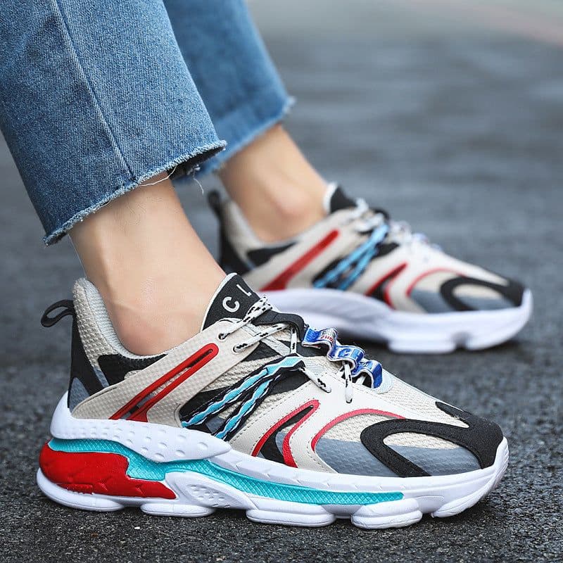 image-Internet Hot Dad Shoes Korean Fashion All-matching Casual Sports Couples Fashion Shoes