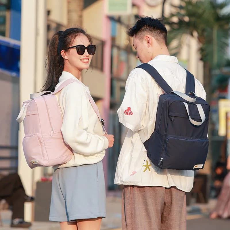 image-Lightweight Backpack Large Capacity Travel Foldable Backpack Female Travel Leisure