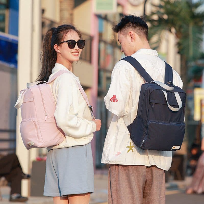 image-Lightweight Backpack Large Capacity Travel Foldable Backpack Female Travel Leisure