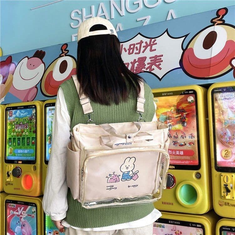image-Japanese Cute Large Capacity Jk Crossbody Handbag