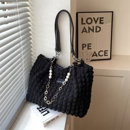 image-Women's Casual Tote Large Capacity Shoulder Bag