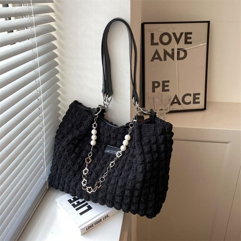 image-Women's Casual Tote Large Capacity Shoulder Bag
