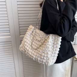 image-Women's Casual Tote Large Capacity Shoulder Bag