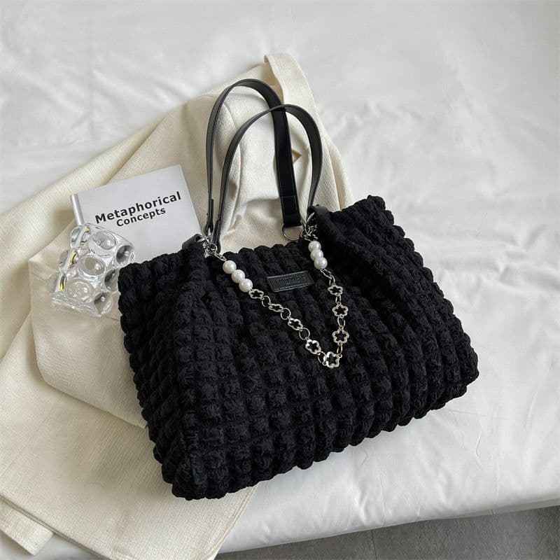 image-Women's Casual Tote Large Capacity Shoulder Bag