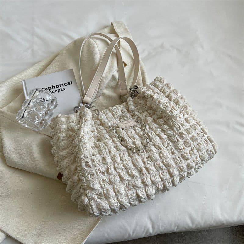 image-Women's Casual Tote Large Capacity Shoulder Bag