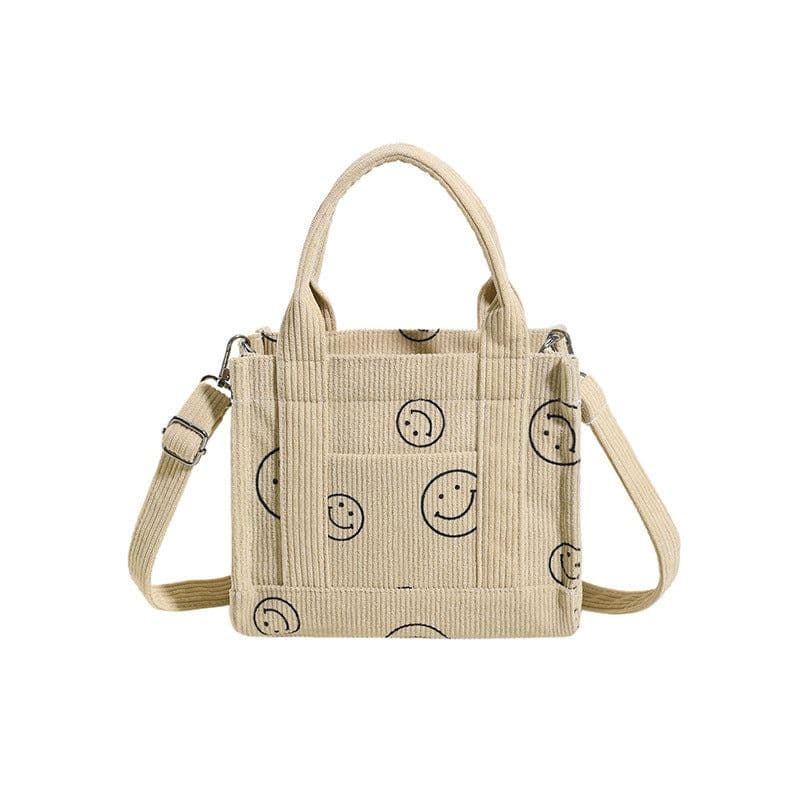 image-New Fresh Sweet Corduroy Printed Fashion Style Trendy Women's Bags Shoulder Bag