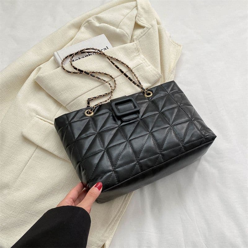 image-Women Shoulder Bags New Trendy Chic Chanel-style Rhombus Chain Bag