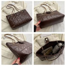 image-Women Shoulder Bags New Trendy Chic Chanel-style Rhombus Chain Bag