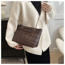 image-Women Shoulder Bags New Trendy Chic Chanel-style Rhombus Chain Bag