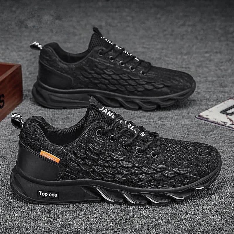 image-Season Air Cushion Sneaker Fly-kit Mesh Casual Shoes Breathable Versatile Shoes Men's Running Shoes