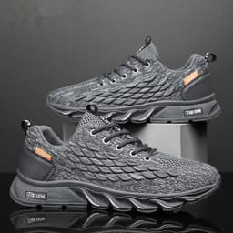 image-Season Air Cushion Sneaker Fly-kit Mesh Casual Shoes Breathable Versatile Shoes Men's Running Shoes