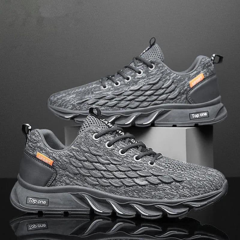image-Season Air Cushion Sneaker Fly-kit Mesh Casual Shoes Breathable Versatile Shoes Men's Running Shoes