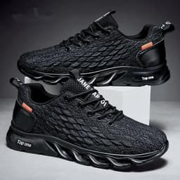 image-Season Air Cushion Sneaker Fly-kit Mesh Casual Shoes Breathable Versatile Shoes Men's Running Shoes