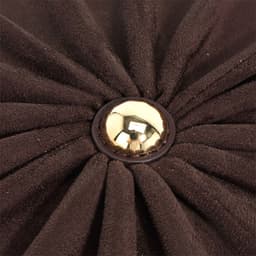 image-Advanced Sense Classic Style Round Pie Bag Genuine Leather Bag Metal Chain
