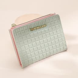 image-Women's Wallet Short Korean Style Vertical Solid Color Zipper Wallet