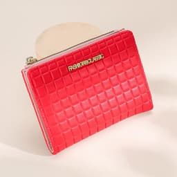 image-Women's Wallet Short Korean Style Vertical Solid Color Zipper Wallet