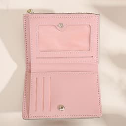 image-Women's Wallet Short Korean Style Vertical Solid Color Zipper Wallet