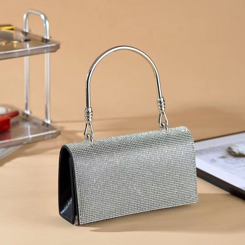 image-Shining 3A Full Diamond Handbag Women Luxury Party Evening Bag Crossbody Shoulder Bag Ladies