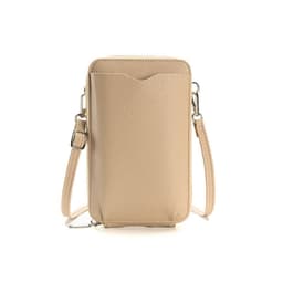 image-High-quality Lychee Pattern Mobile Phone Bags Women Small Crossbody Shoulder Bag Long Wallet