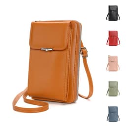 image-Fashion Large Capacity Mobile Phone Bags Women Small Zipper Crossbody Shoulder Bag Long Wallet