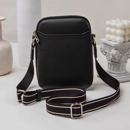 image-Solid Color Simple Mobile Phone Bags Small Crossbody Shoulder Bag For Women