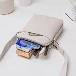 image-Solid Color Simple Mobile Phone Bags Small Crossbody Shoulder Bag For Women