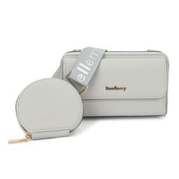 image-2pcs Lychee Texture Composite Bag Fashion Mobile Phone Bag With Small Coin Purse Letter Print Zipper Crossbody Shoulder Bag