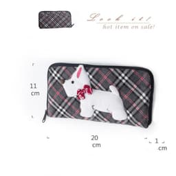 image-Cute Qile Cat Women's Fashion Canvas Wallet