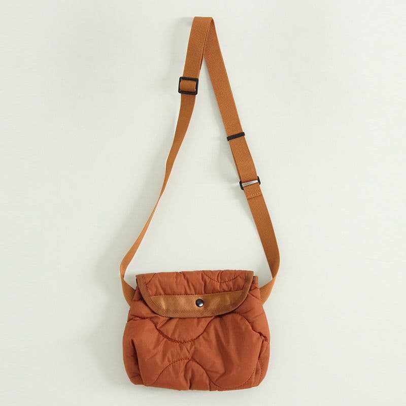 image-Korean Style Nylon Rhombus Crossbody Bag Casual