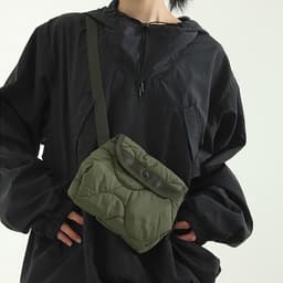 image-Korean Style Nylon Rhombus Crossbody Bag Casual