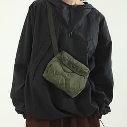 image-Korean Style Nylon Rhombus Crossbody Bag Casual