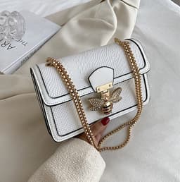 image-Fashionable Stylish Chain Shoulder Trendy Retro Messenger Bag