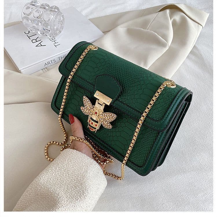 image-Fashionable Stylish Chain Shoulder Trendy Retro Messenger Bag
