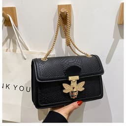 image-Fashionable Stylish Chain Shoulder Trendy Retro Messenger Bag