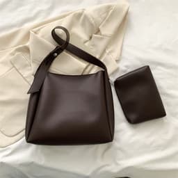 image-Large Shoulder Bag Women's Leisure Combination Tote Bag