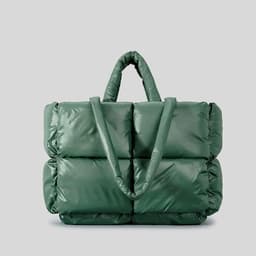 image-Simple Thickened Shoulder Crossbody New Plus Size Down Cotton Handbag For Women