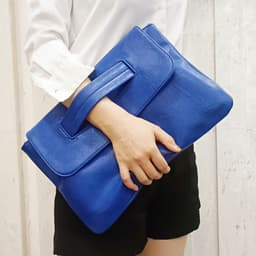 image-Large Capacity PU Crossbody Shoulder Belt Clutch