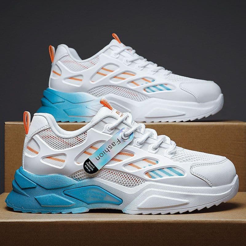 image-Spring Men's Shoes Student Casual Breathable Sneaker Running Men's Mesh Shoes Men's Dad Shoes