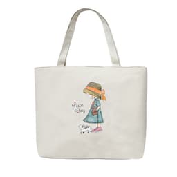 image-Women's Canvas Bag New Shoulder Handbag Student Tote One Piece